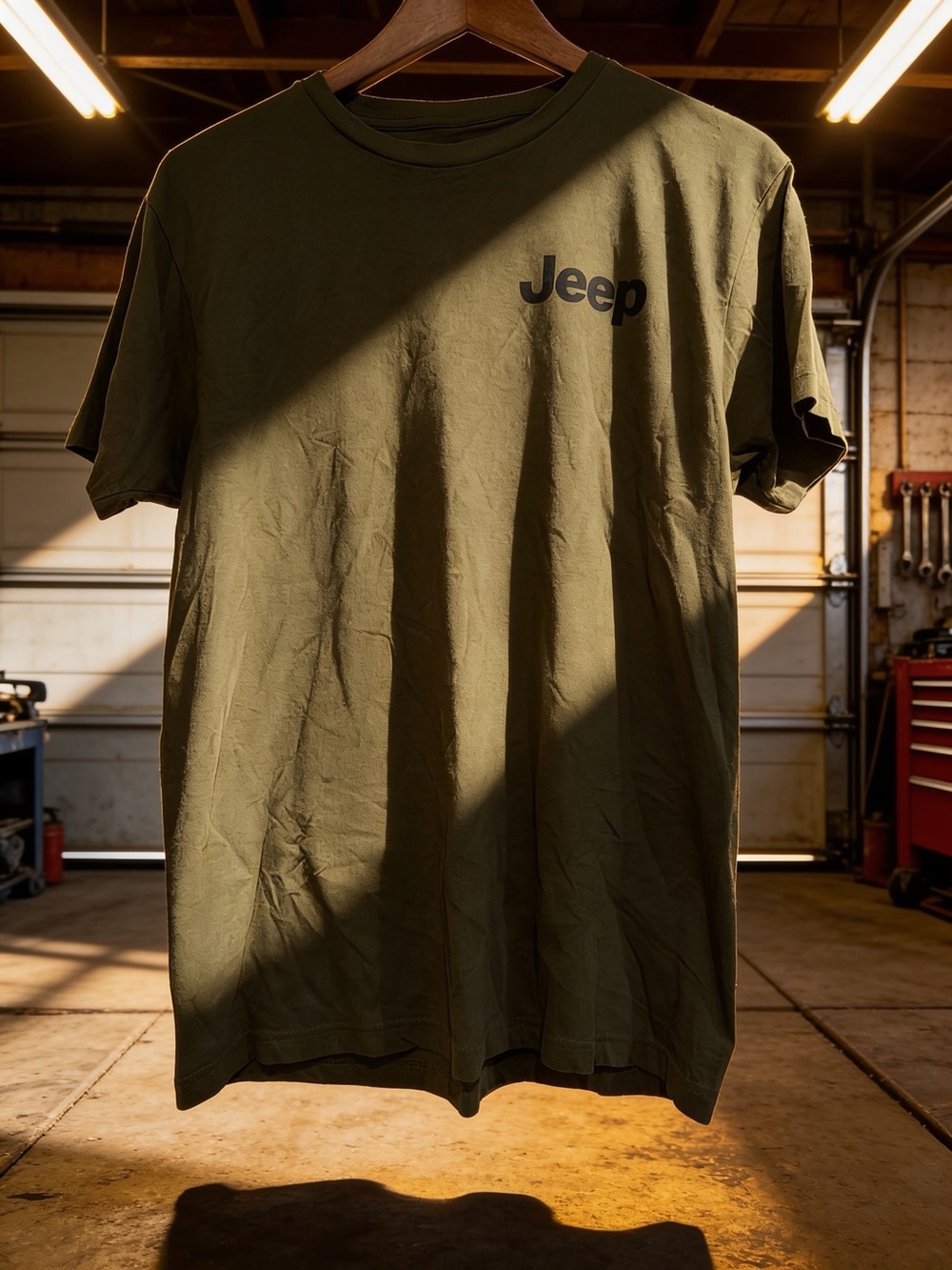 Jeep Olive Short Sleeve Logo T-Shirt